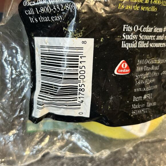 2001 O Cedar Sudsy Scourer Scrubber Sponge Refill Pack Of‎ 3 NOS - Picture 5 of 6